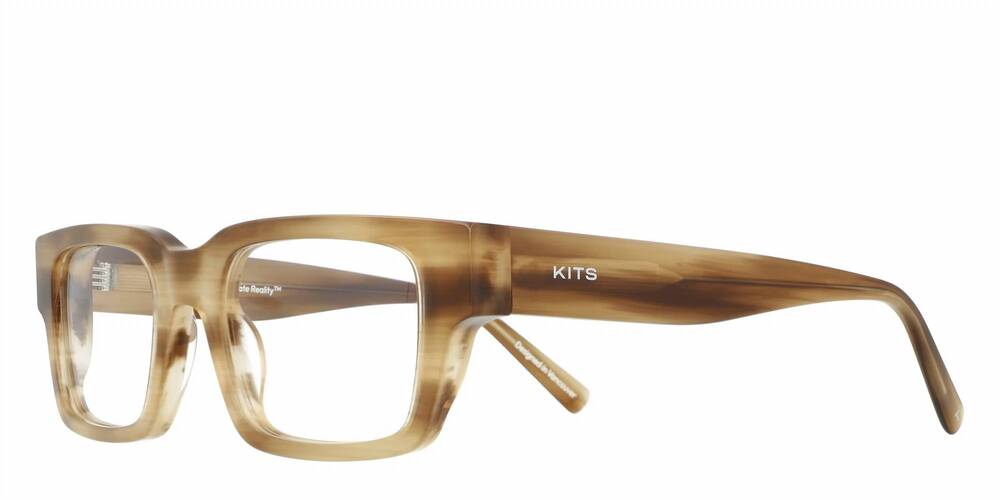NEW KITS unisex mattias everett glasses with readers strength - 1.00 in tan